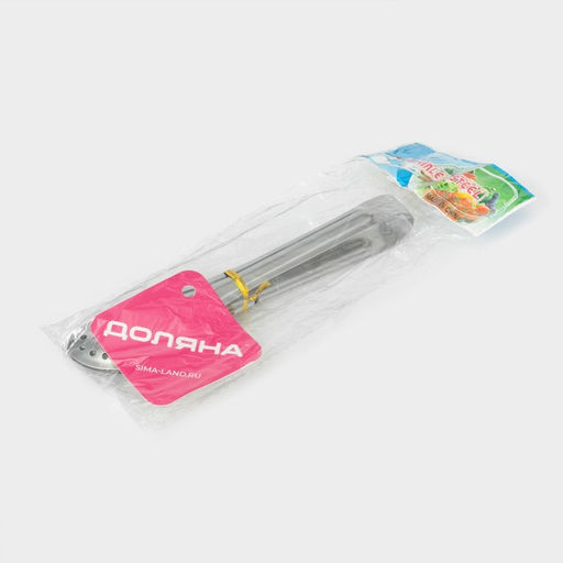 Щипцы кухонные с перфорацией Доляна, 201 сталь, 18 см  фото 11