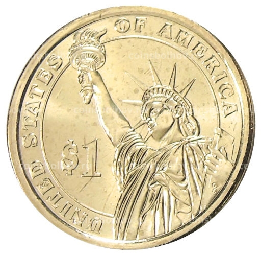 1 доллар 2012 года D США 24-й президент США Гровер Кливленд