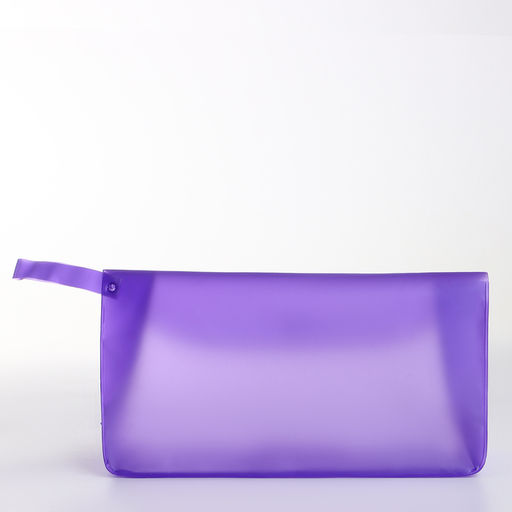 Цена за 2 шт. Косметичка на кнопке для бассейна, с ручкой, фиолетовая/прозрачная - Simaland фото 3