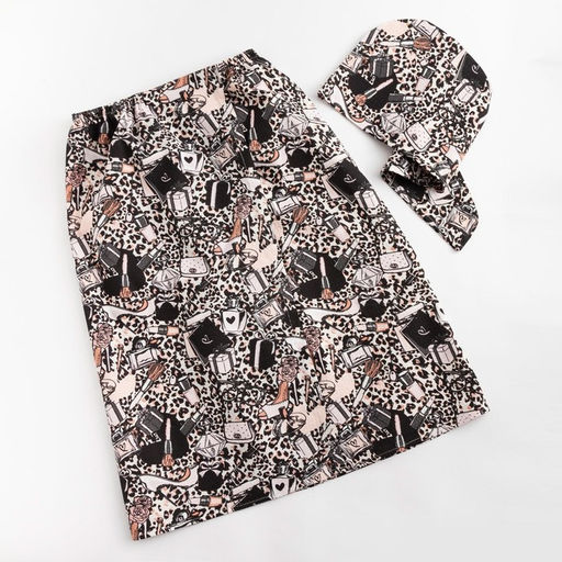 Набор для сауны Этель Леопард парео 80*144 см + чалма, вафля 200г/м2, 100% хл  фото 10