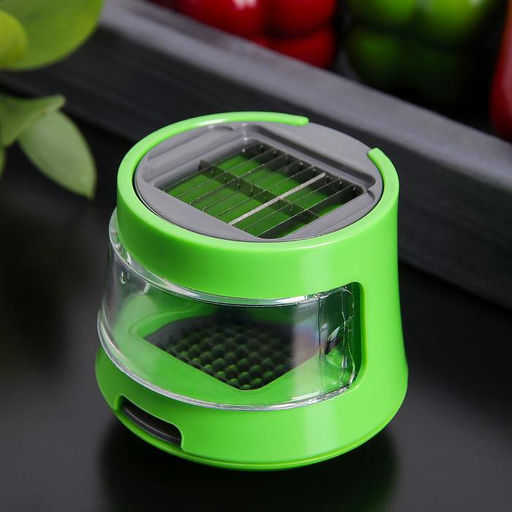 Приспособление для нарезки чеснока Прино, 2 насадки, 7,57,56 см, цвет зелёный - Simaland фото 3