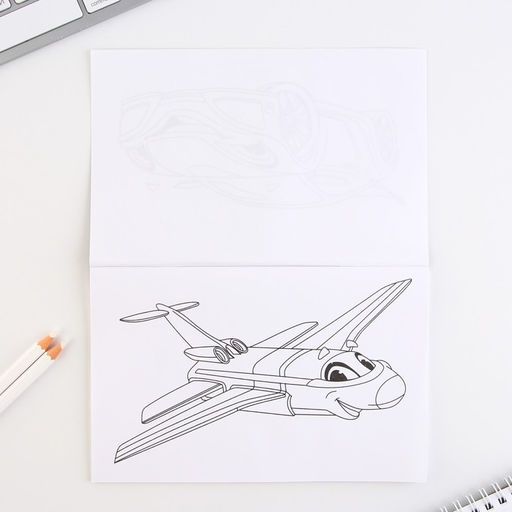 Блокнот-раскраска, трафарет, цветные мелки, линейка «23 февраля: Для будущего защитника»