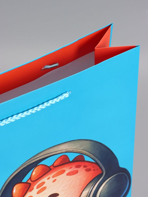 Пакет подарочный ламинированный «Маленький динозаврик», 33×42.5×10 см