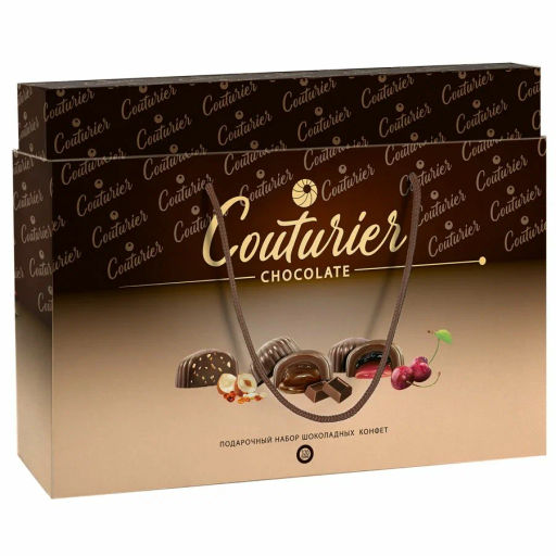 Двойная БЕЖЕВАЯ набор конфет,вес 320 гр (Кутюрье)