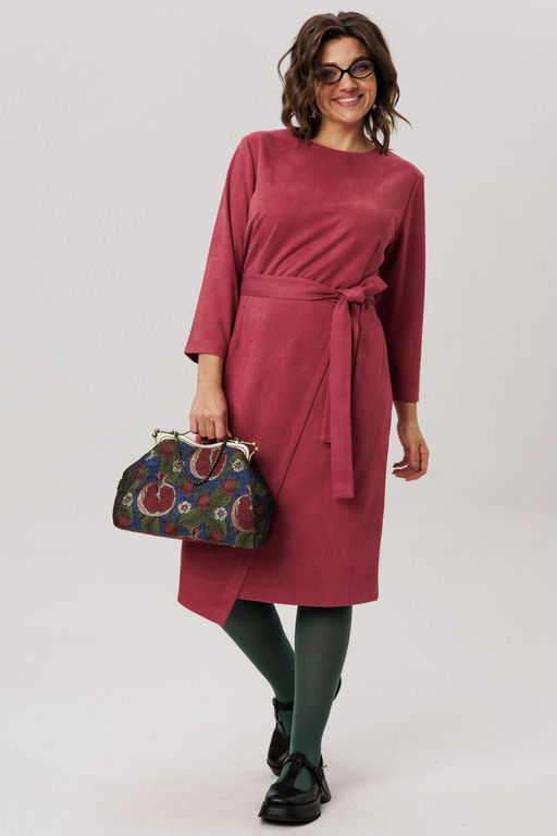 Платье ANELLI 1731 морозная вишня  фото 3