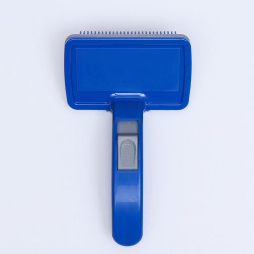 Пуходёрка пластиковая с самоочисткой большая, 12 х 20 см, синяя - Пижон фото 3