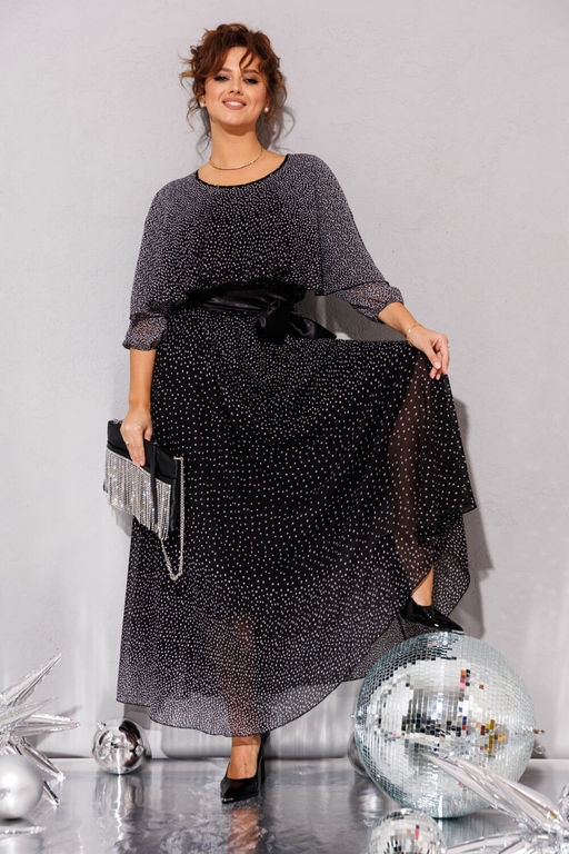 Платье Anastasia 063.1-Р черно-серый - Mira fashion фото 6