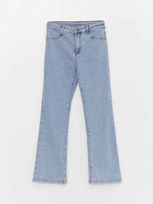 Basic ?spanyol Pa?a K?z ?ocuk Jean Pantolon - Waikiki фото 3