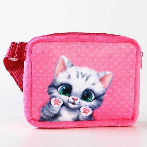 Сумка детская Кошечка, плюшевая