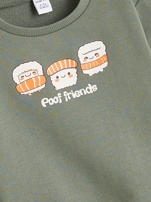 Bisiklet Yaka Erkek ?ocuk Sweatshirt