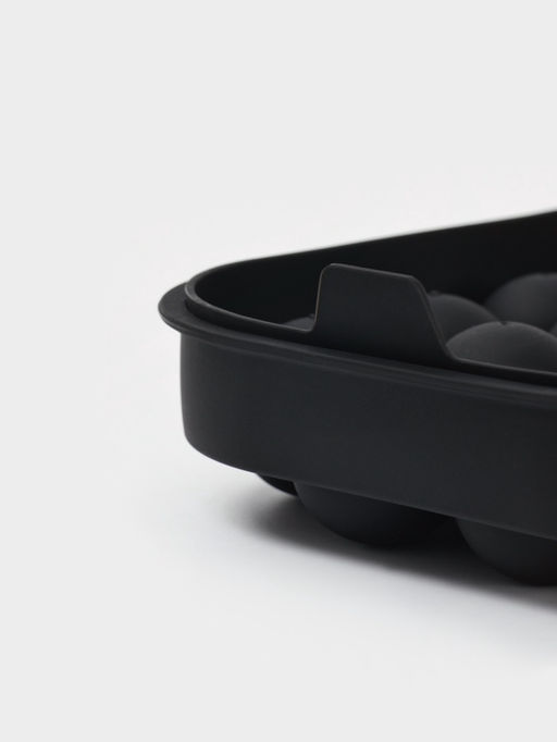 Форма для льда "Шарики", 22 ячейки , 21х14х3,5 см, цвет черный