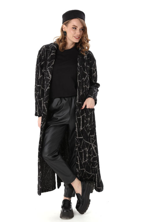 Кардиган NIKVA н1004-1 черная геометрия