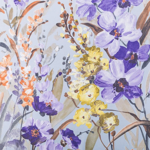 Штора портьерная «Этель. Акварель», 145×265 см, фиолетовая