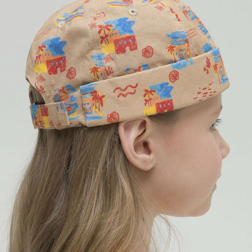 PELICAN, кепка (модель без козырька) для девочек, Бежевый