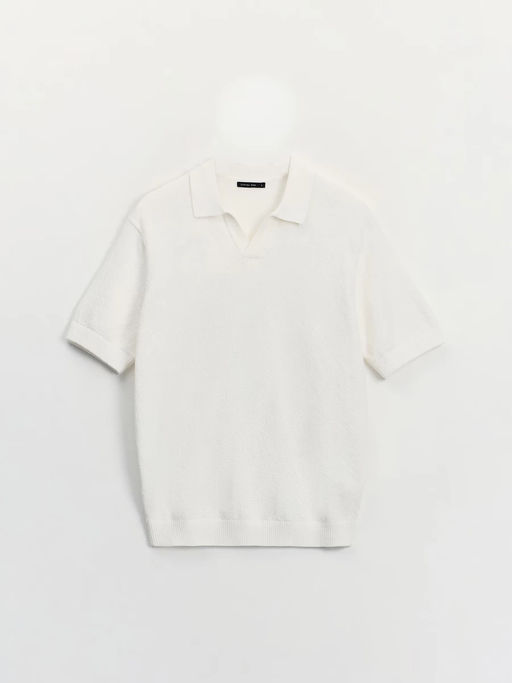 Джемпер поло из смесового хлопка / Zarina  фото 7