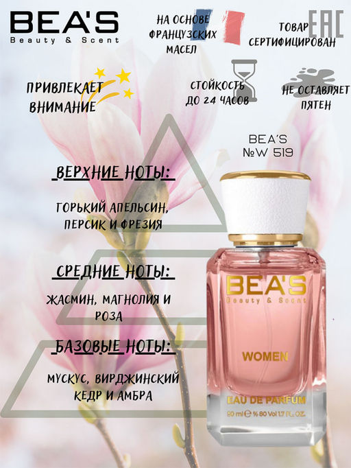 Парфюм Beas 50 ml W 519 Women  фото 2