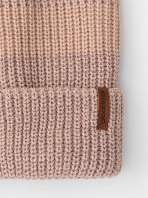 КВ 20414/ш/розовый беж,пудра шапка дет