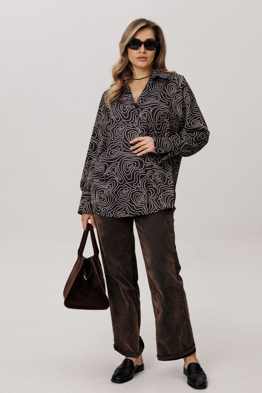 Рубашка ANELLI 1668 круги на воде фото 5