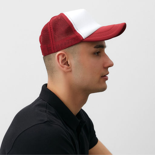 Бейсболка с сеткой MINAKU, бордовая, размер 56-58