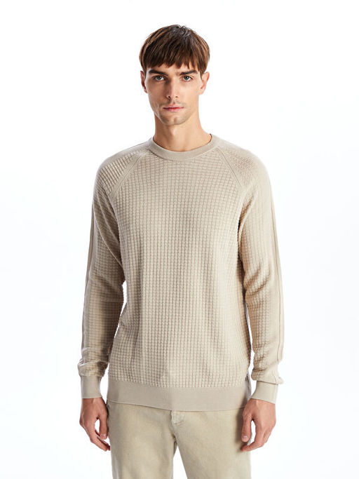 Bisiklet Yaka Erkek Triko Kazak