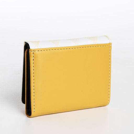 Кошелёк на кнопке, жёлтый