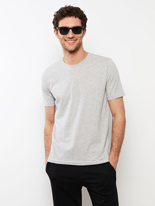 Bisiklet Yaka Penye Erkek Ti??rt