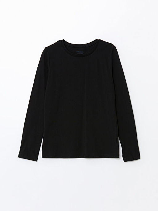 Bisiklet Yaka Basic K?z ?ocuk Ti??rt