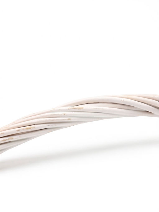 Корзина плетёная для хранения Havu, с ручкой, лоза, белая, набор 2 шт.