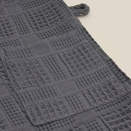 Халат вафельный женский SL HOME: Chess «Гри Сандре», размер L, хлопок 100%, тёмно-серый