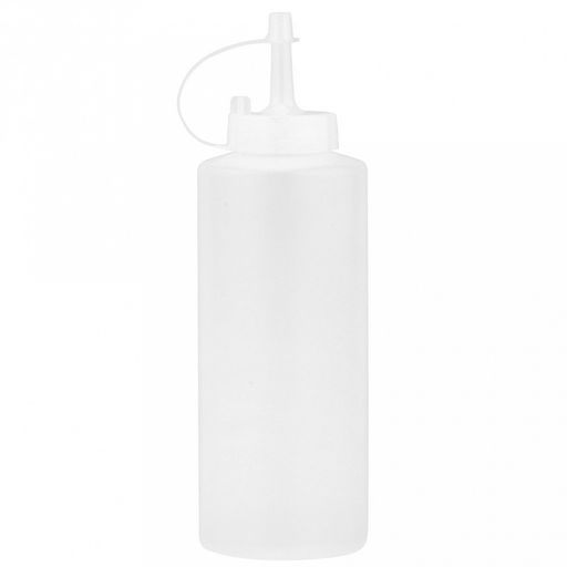 Бутылка для масла и соуса пластмассовая 380мл, д6см h19см, цветная пластмассовая крышка с колпачком в ассортименте: белый, желтый, салатовый, красный, бирюзовый (Китай) - Домашняя мода фото 5