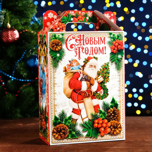 Цена за 5 шт. Коробка подарочная складная Санта Супер Стар 18,5 х 10 х 30,5 см - Simaland фото 2