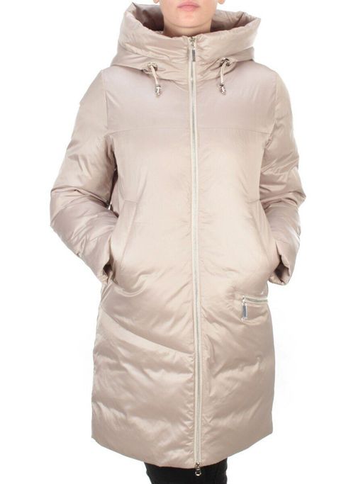 GWD21530P BEIGE Пальто зимнее женское PURELIFE (200 гр. холлофайбер) - Fashion фото 2