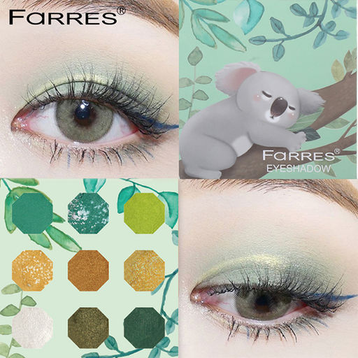 FARRES /HB200-05/ Тени для век 9 цветов Коала. (12) - Farres cosmetics фото 3