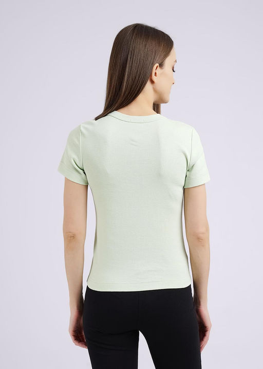 CLE LF013 Футболка жен. ЧБ база св.зелёный - Clever wear фото 3
