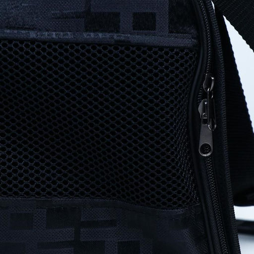 Сумка - переноска для животных Люкс, ПВХ, жаккард, 40 х 25 х 26, чёрная - Пижон фото 4