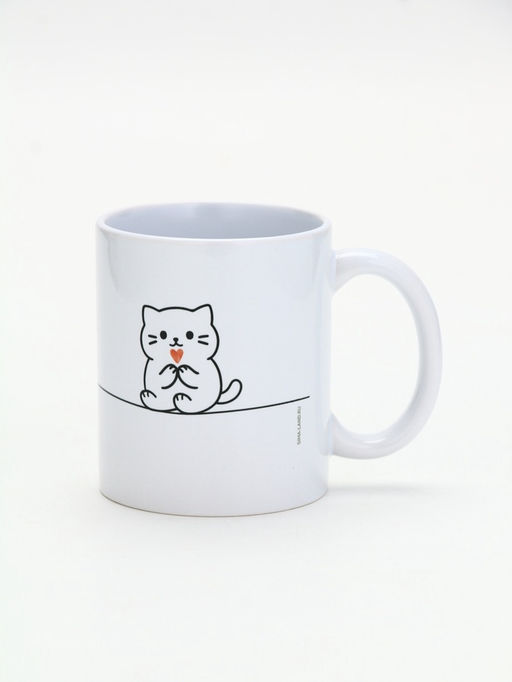 Кружка керамическая «Держись лапками за счастье», 320 мл