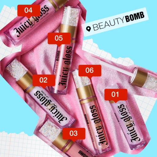 Beauty Bomb Блеск для губ / Lip gloss Juicy тон 01  фото 11