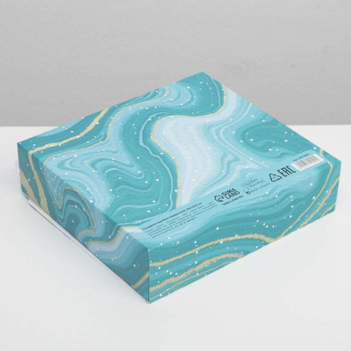 Цена за 6 шт. Складная коробка подарочная Волшебство, 20 х 18 х 5 см, БЕЗ ЛЕНТЫ - Дарите счастье фото 6