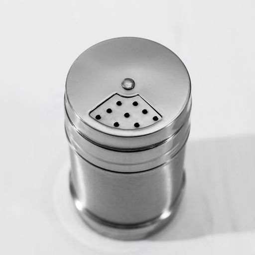 Солонка «Металлик», 280 мл, 6.3×10.5 см, нержавеющая сталь, серебристая