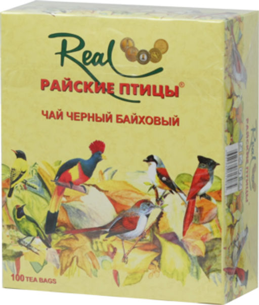Real Райские птицы. Черный чай карт.пачка, 100 пак.