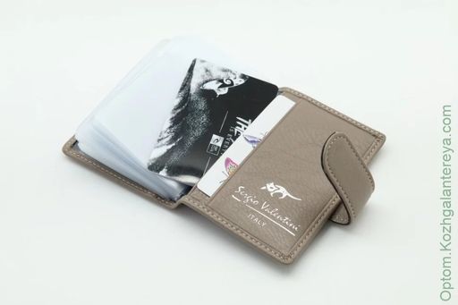 Женская кожаная визитница Sergio Valentini СВ 8032-010  фото 10