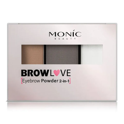 MONIC BEAUTY Тени для бровей BROW LOVE тон 03 Medium Brown (*3)
