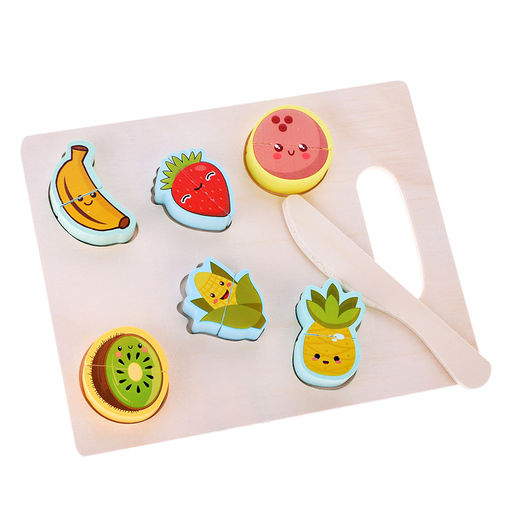 Пазл-вкладыш "Фрукты и овощи" на доске