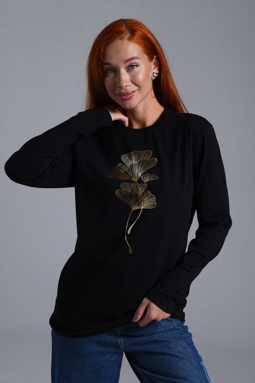 8519/1 Футболка с длинным рукавом женская