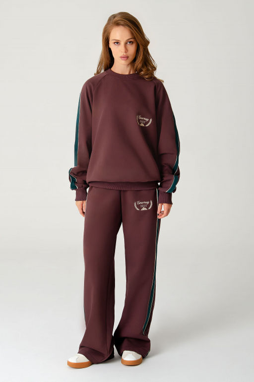 Арт. 2-543 Костюм женский с брюками 44-50 (4 шт) Цвет:коричневый - Калинка фото 18