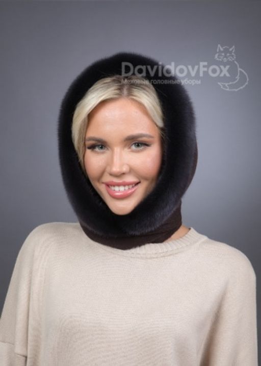 ВИДЕООБЗОР Платок Трикотаж Норка Кофе Граде