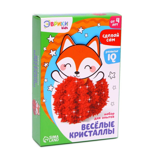 Выращивание кристалла «Весёлые. Лисичка», набор для опытов