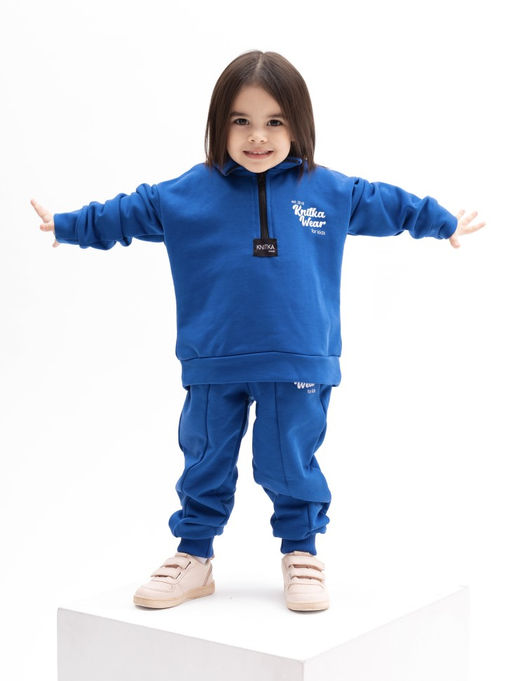 067 Детский костюм, василек (3хнитка петля)