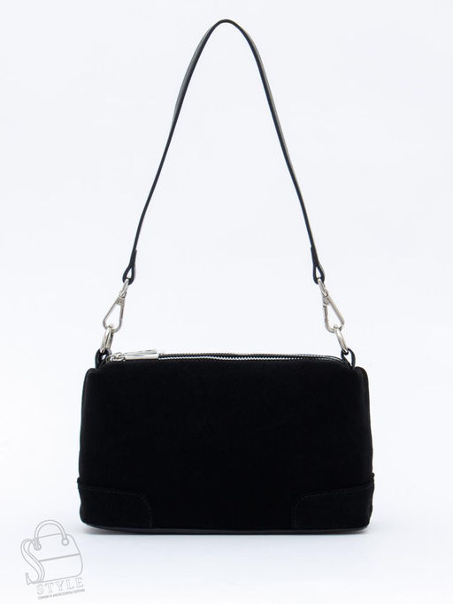 Сумка женская кожаная 5555PEF black Polina&Eiterou  в Новосибирске