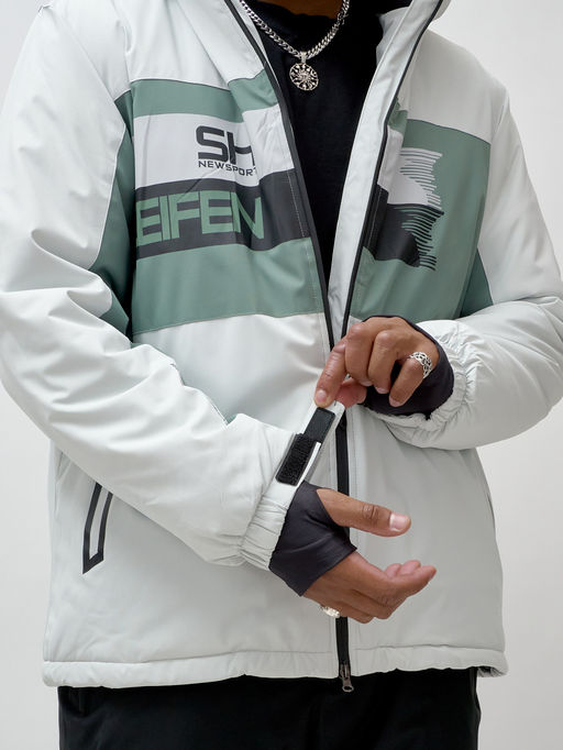 Горнолыжный костюм мужской зимний белого цвета 370Bl - Leifensh фото 12